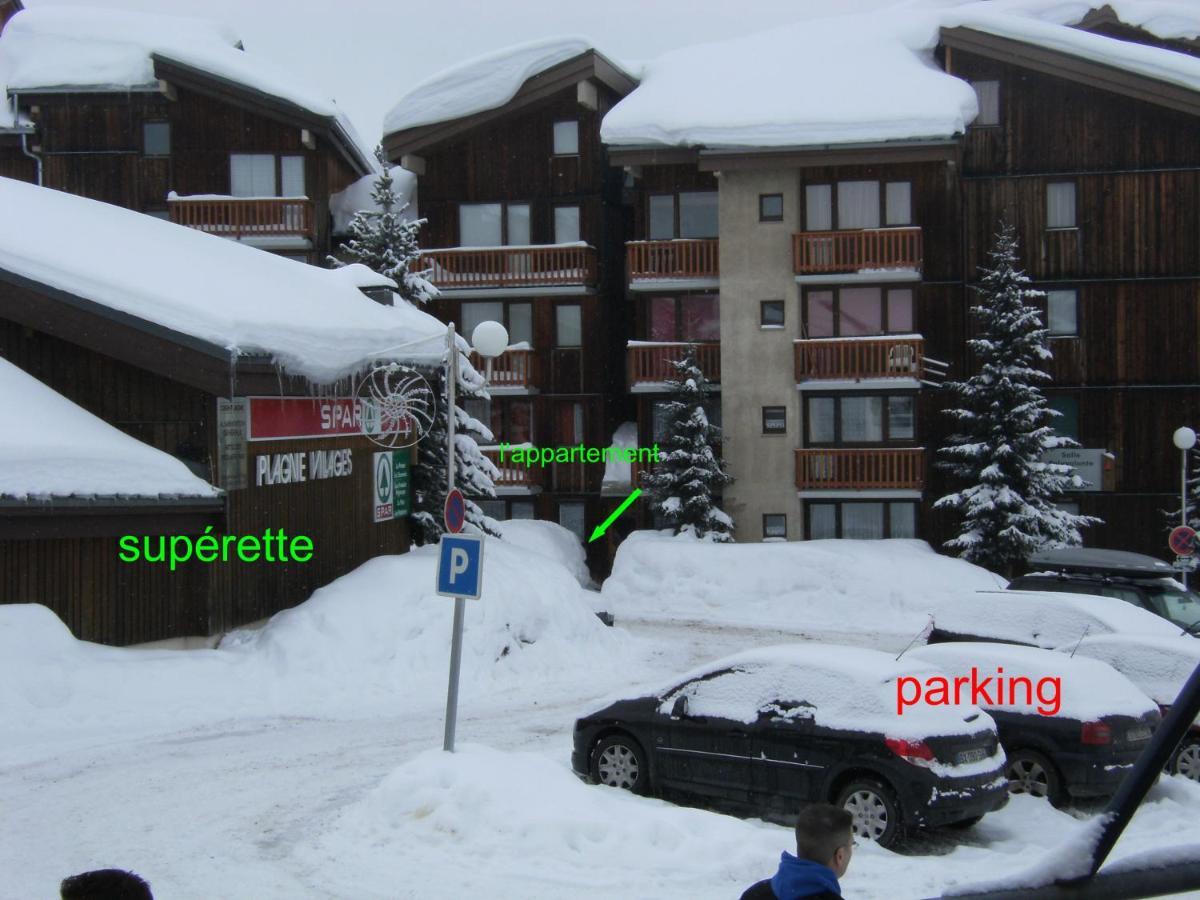 Appartement 5 Pers Plagne Village La Plagne Exteriör bild